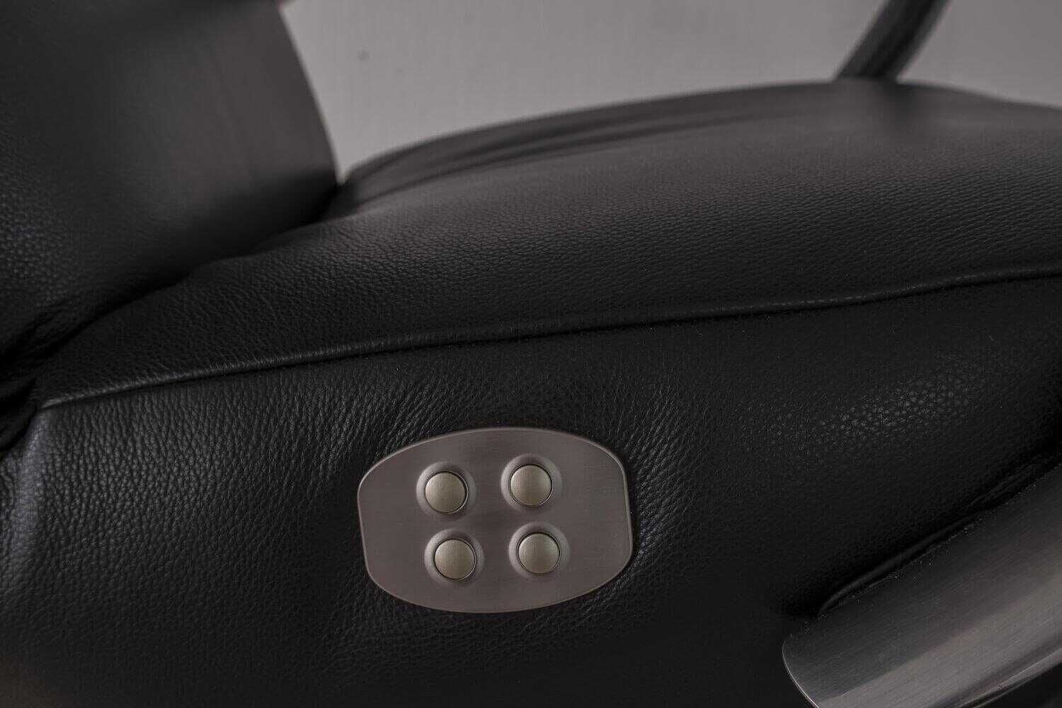 Strässle - Sessel David Leder Schwarz motorische Relaxfunktion - 5