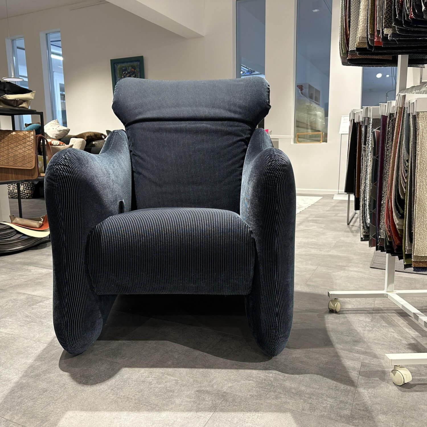 Brühl - Sessel Bongo Bay Stoff 4490 0069 Blau Neigungsverstellbar - 3