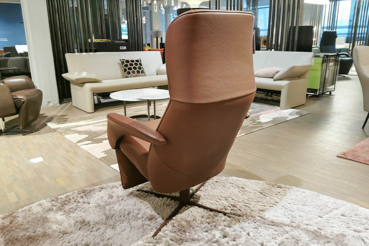 Jori - Relaxsessel Symphony Mono-Move Medi Leder Celia Oro Burgundy Dunkelrot - 5