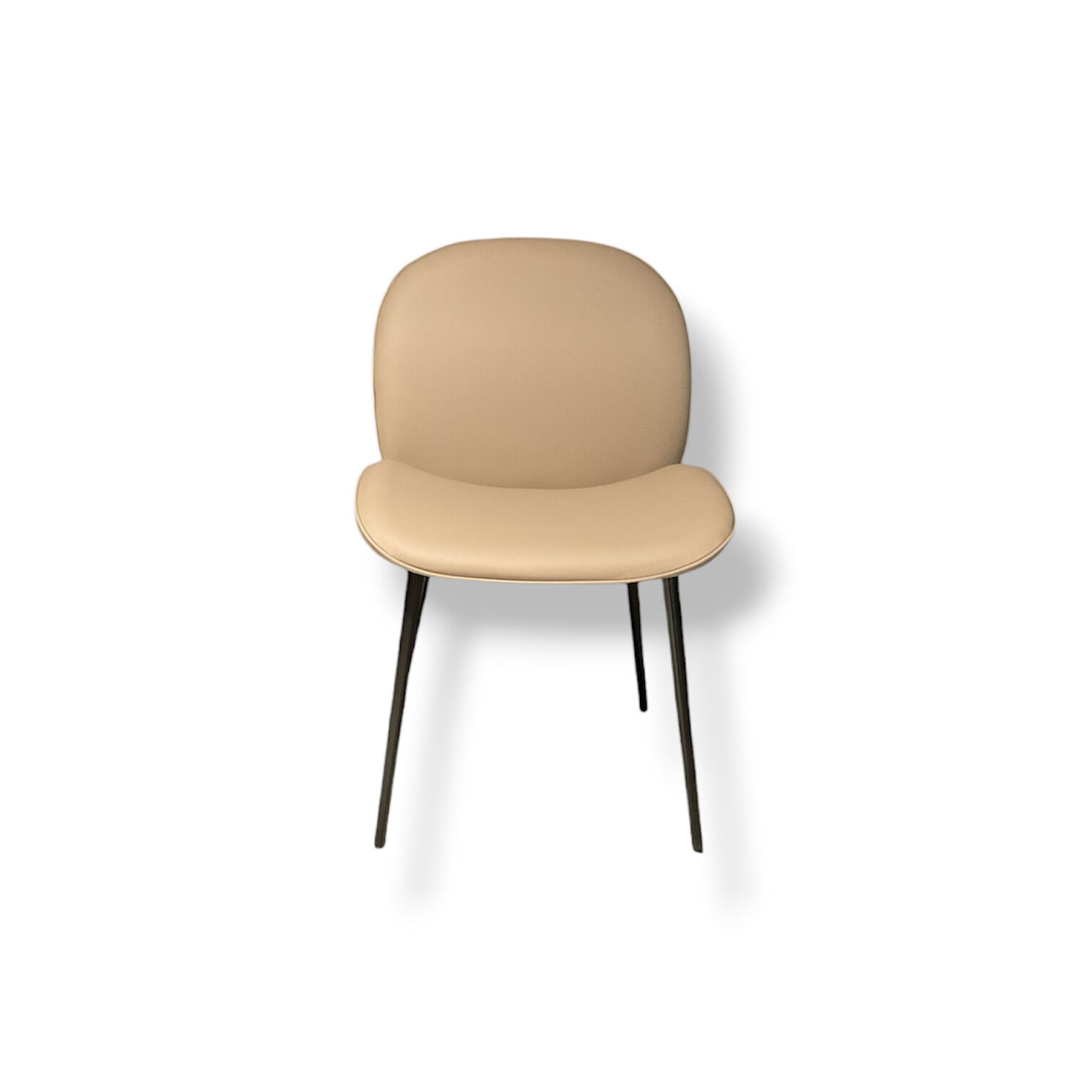 Draenert - Stuhl Cobe Leder 629 Sand Beige Gestell Metall Dunkelbronze (4 Stk. verfügbar) - 1