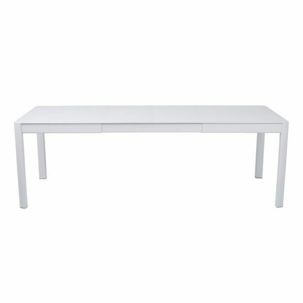 Fermob - Tisch Ribambelle 5221 Aluminium Baumwollweiss 01 Ausziehbar Mit 2 Einlegeplatten - 1