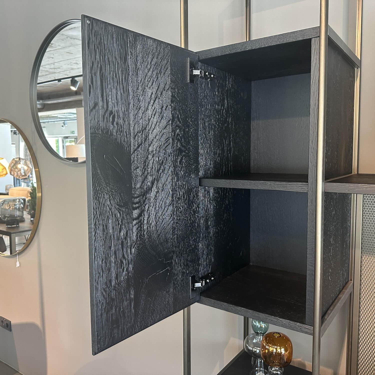 Janua - Regalsystem BC 06 RooM68 Eiche Schwarz Gebeizt Und Aluminium Eloxiert C33 Bronze - 3