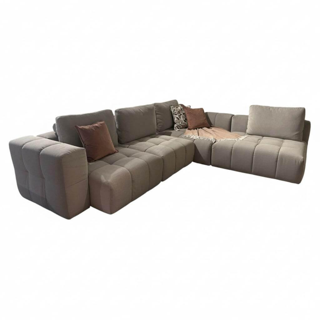 Schöner Wohnen-Kollektion - Ecksofa Elements Stoff Easy Care Light Grey Grau - 1