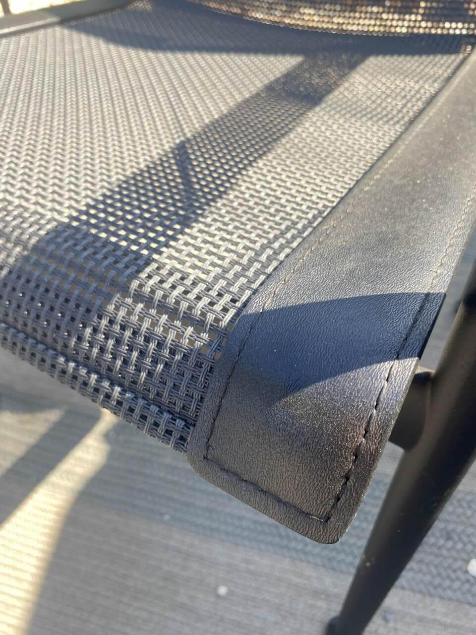 Knoll International - Gartensitzgruppe Richard Schultz Platte Emailiert Dunkel Bronze Und Netz Gestell Onyx Farbig Schwarz - 4