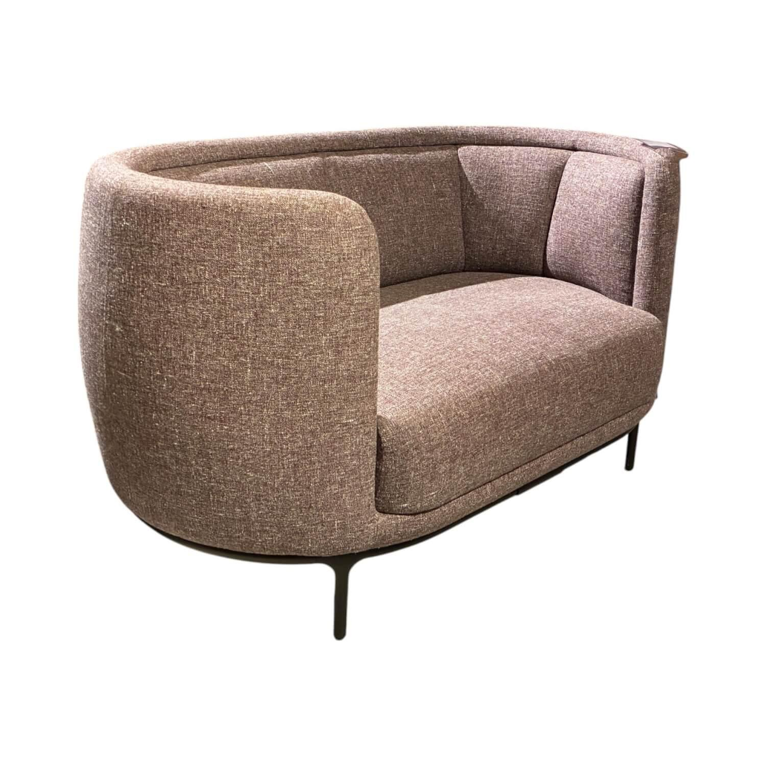 Wittmann - Sofa Vuelta 140 Stoff Gent Aubergine Rosa Füße Metall Bronze Pulverbeschichtet - 1