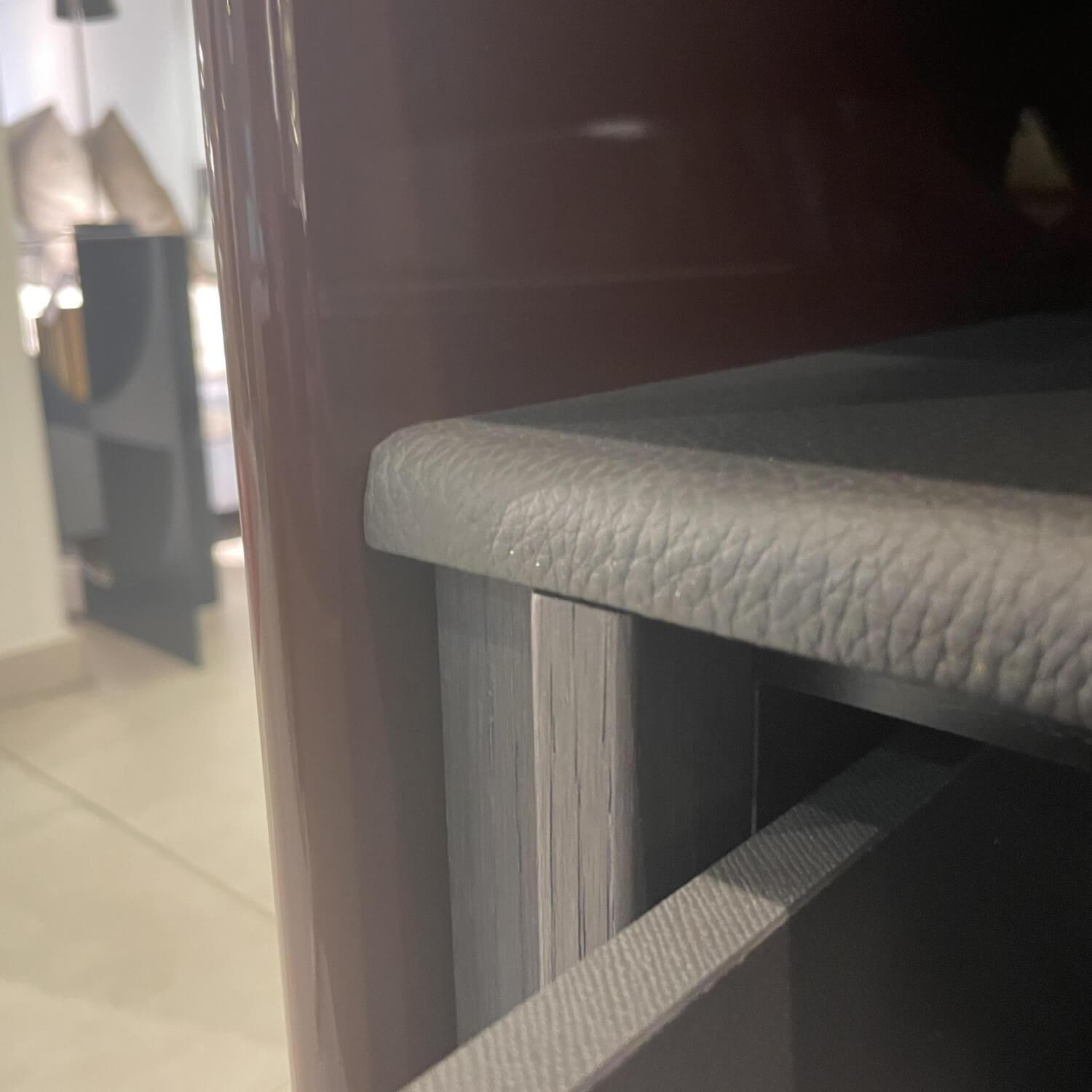 Molteni & C - Kommode 5050 Lack Hochglanz Burgund Eiche grau - 5