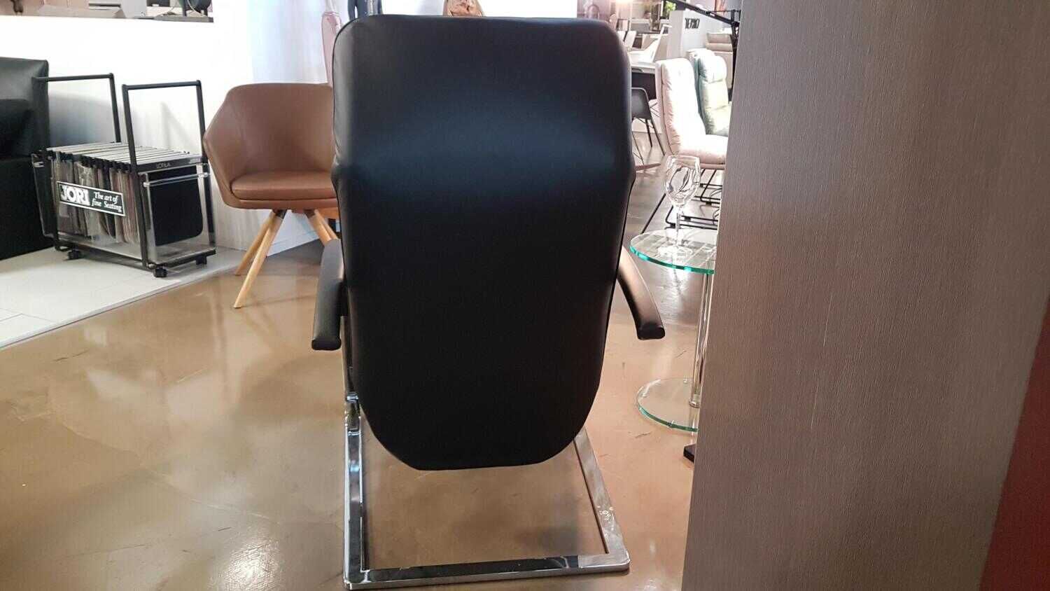 Franz Fertig - Sessel Fino Leder Napoli Nero Schwarz mit Verstellfunktion - 6