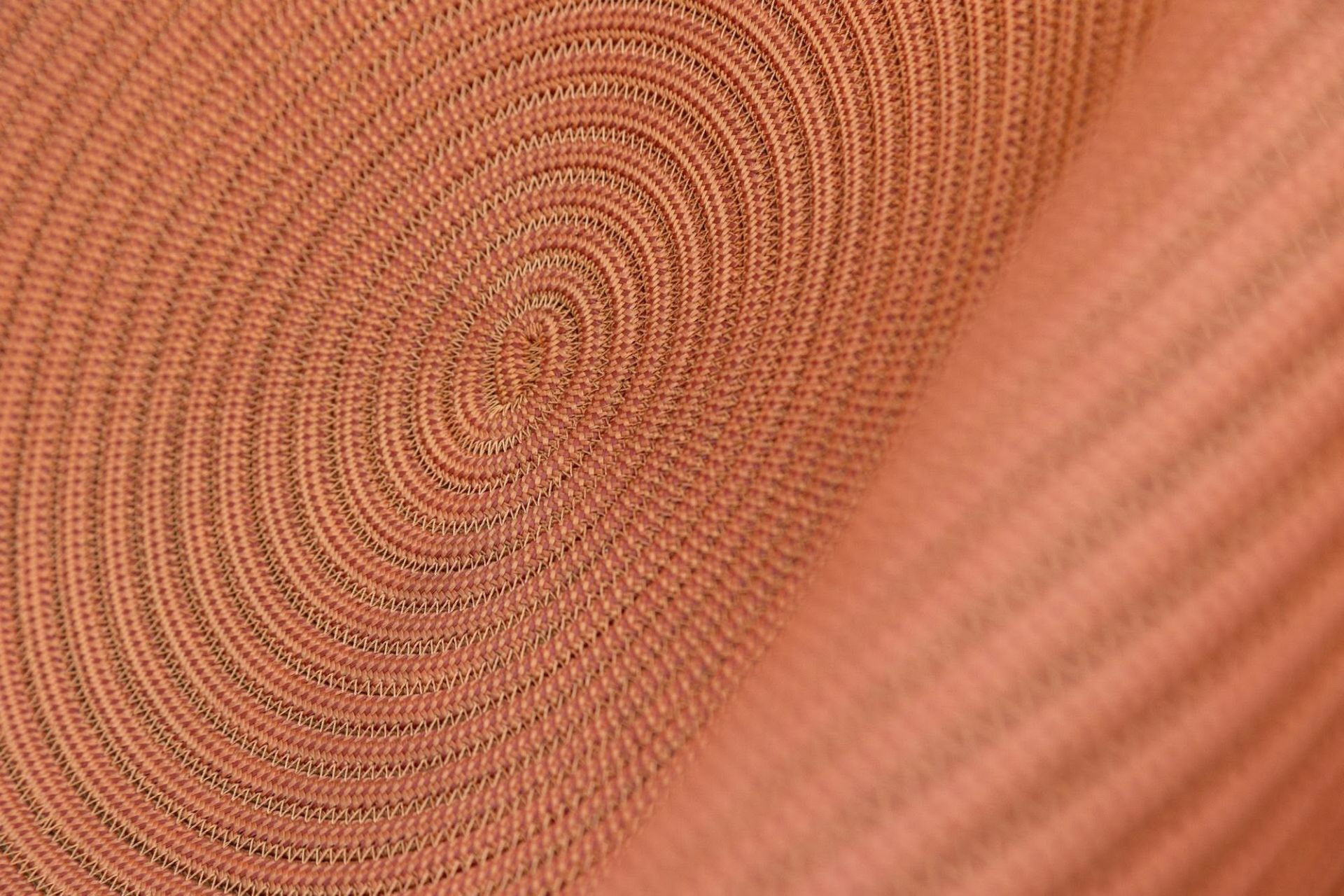 Paola Lenti - Sessel Afra Stoff Arancio Terracotta Orange Gestell Stahl AISI 316/304 Gleiter Kunststoff - 2