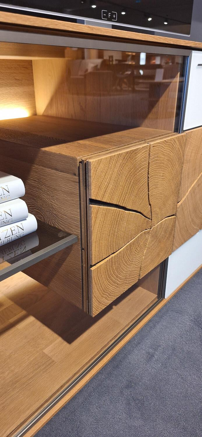 Hartmann - Wohnwand Caya Glas Weiß Kerneiche Umato - 3