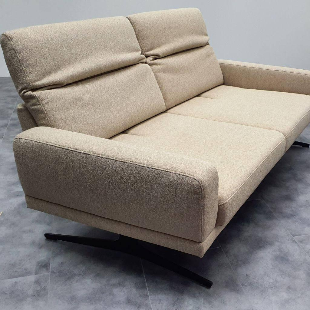 Casada - Sofa 3-Sitzer 1565 Stoff 20 Q2 Eden Gris Beige Gestell Metallkufen Anthrazit Pulverbeschichtet - 2