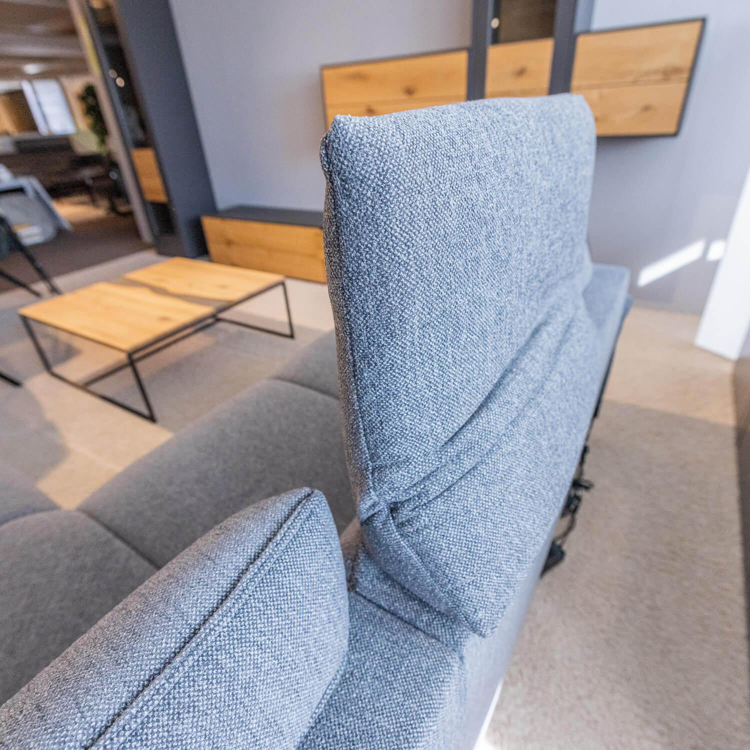 himolla - Ecksofa Spektra 1178 Bezug Stoff 24 Q2 Melang Mare Grau Metallfuß Anthrazit Pulverbeschichtet - 10