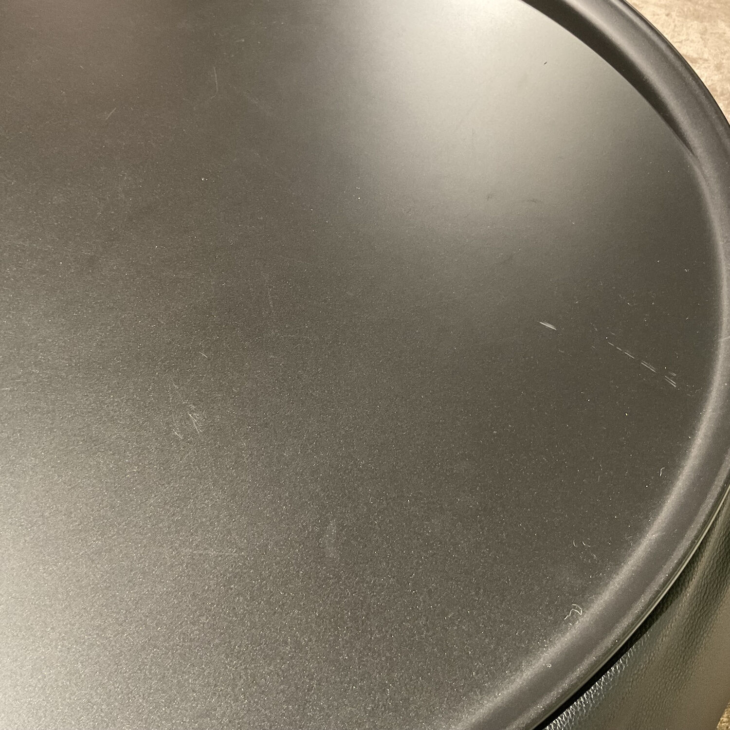 B&B Italia - Beistelltisch Lady Fat Leder Beta Nero Schwarz Platte Stahl Schwarz Lackiert - 6