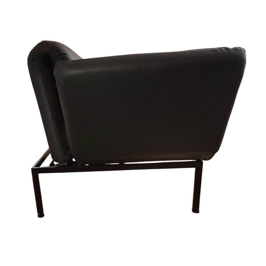 Brühl - Sofa Roro Small Classic Leder 5423 Unit Schwarz Gestell Schwarz Pulverbeschichtet Inkl. Drehsitz (Second Life) - 4
