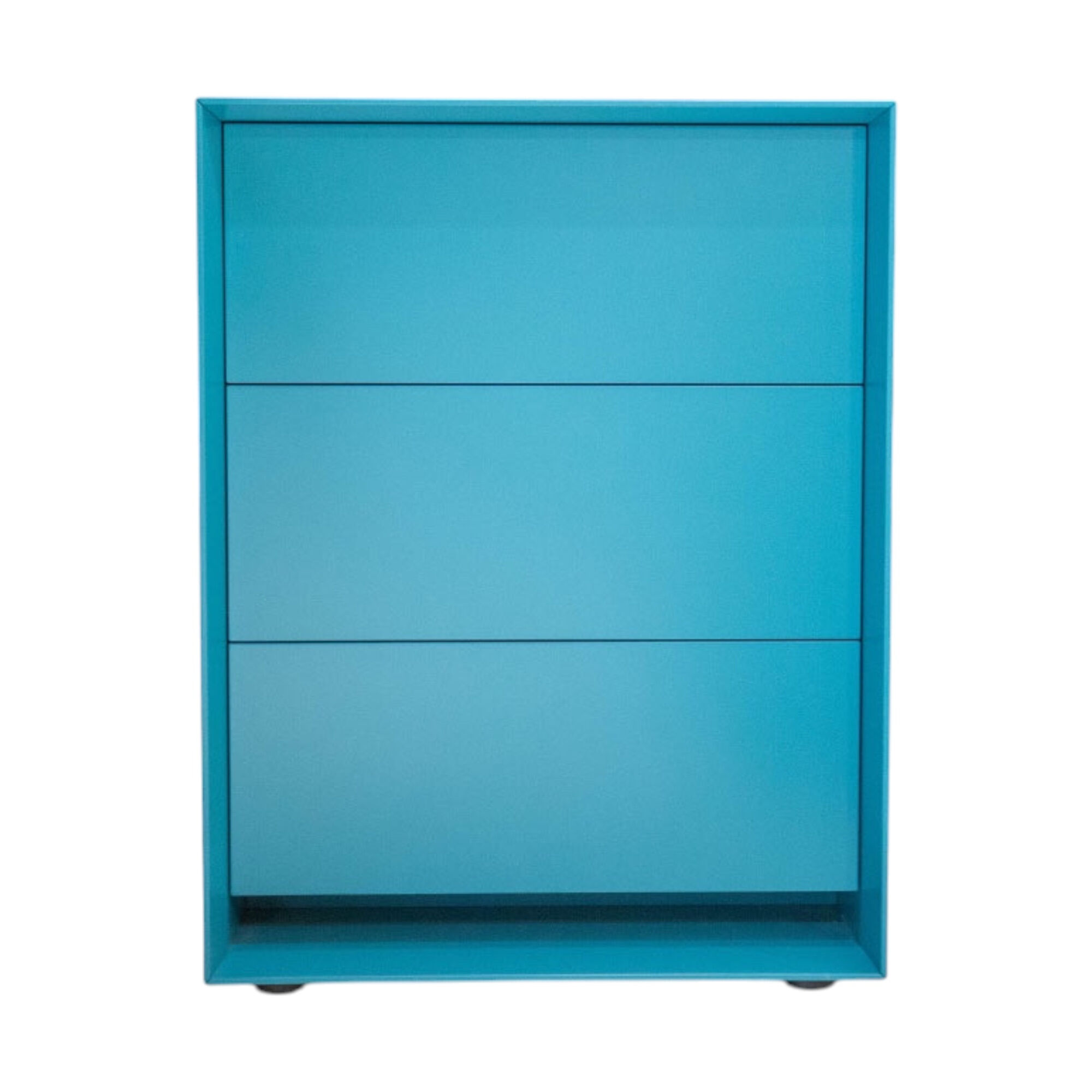 Möller Design - Kommode Rag Box K60 Lack Matt 333 Petrol Blau Mit 3 Schubladen - 1
