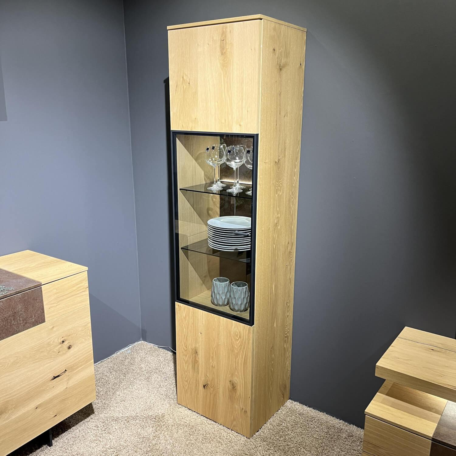 Gwinner - Wohnwand Mondo Cantato CN7 Balkeneiche Natur 2205 Akzent Rostoptik - 17