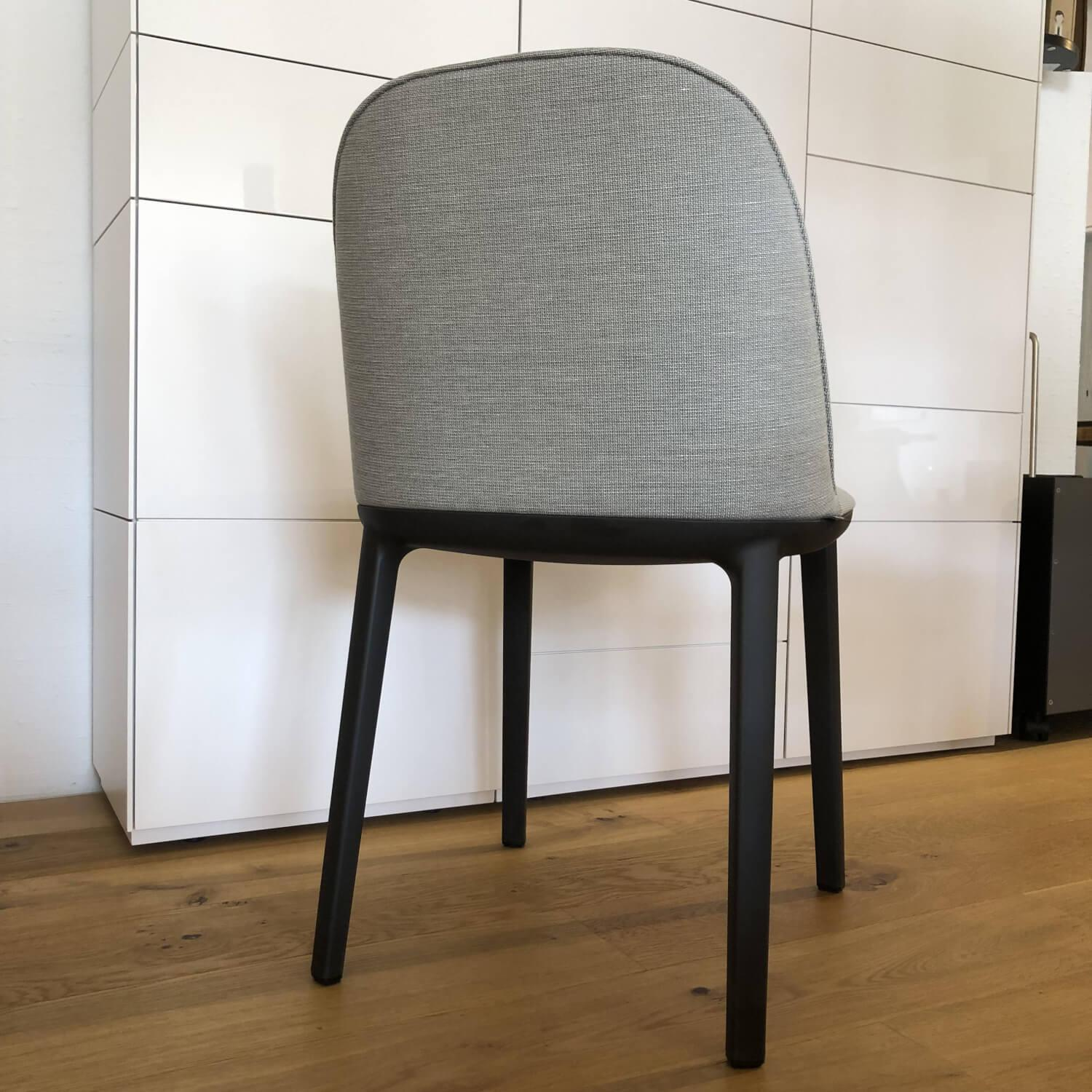 Vitra - Stuhl Softshell Side Chair Stoff Reed Stahlblau - 5