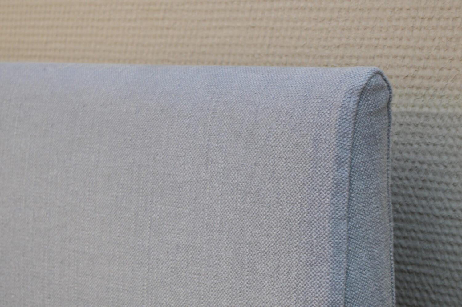 Schramm - Bett Origins mit Kopfteil Due Stoff Nils 440 Sky Blau Füße Chrom mit Matratze - 10