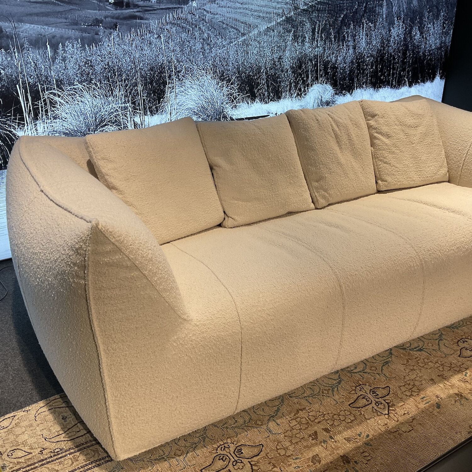 B&B Italia - Sofa Le Bambole Stoff Bouclè Sila 2823100 Weiß Inklusive 4 Kissen - 4