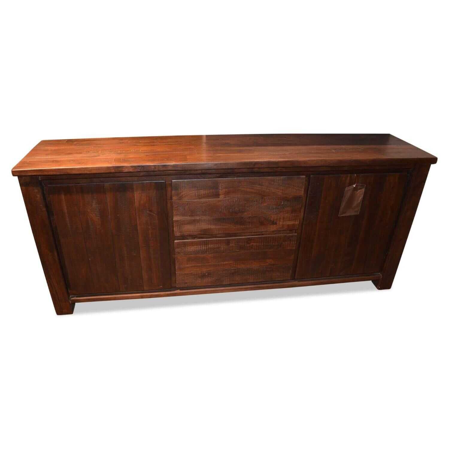 Habufa - Sideboard Tobago Massivholz Farbe Burned Grey - 1