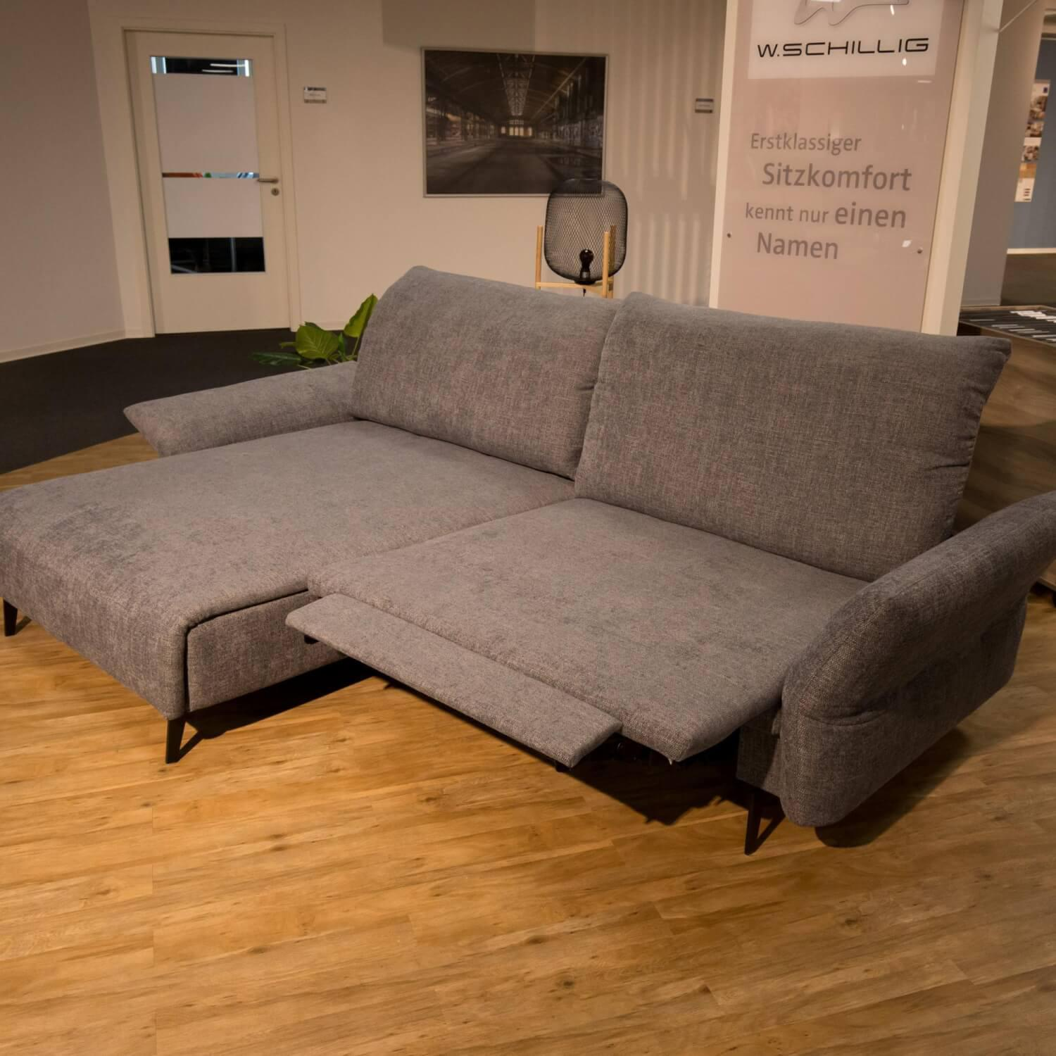W. Schillig - Ecksofa 28660 Selina Stoff S43/28 Dark Blue Graublau Metallfuß M99 Sitz Federkern - 8