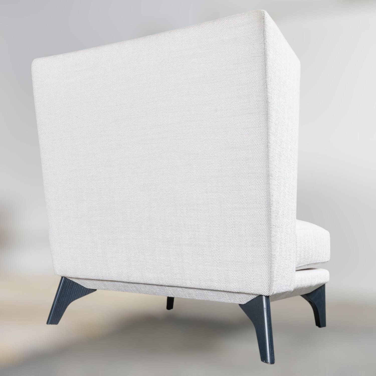 Bielefelder Werkstätten - Lounge Sessel Polo Stoff Jolie BW1743 171 Grau Gestell Metall Schwarz - 6