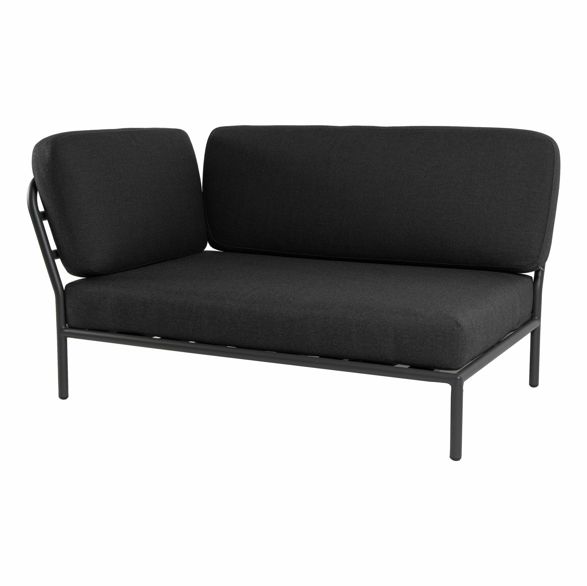 Houe - Lounge Sofa Level Stoff Basic Dark Grey Grau Gestell Alu Pulverbeschichtet - 1