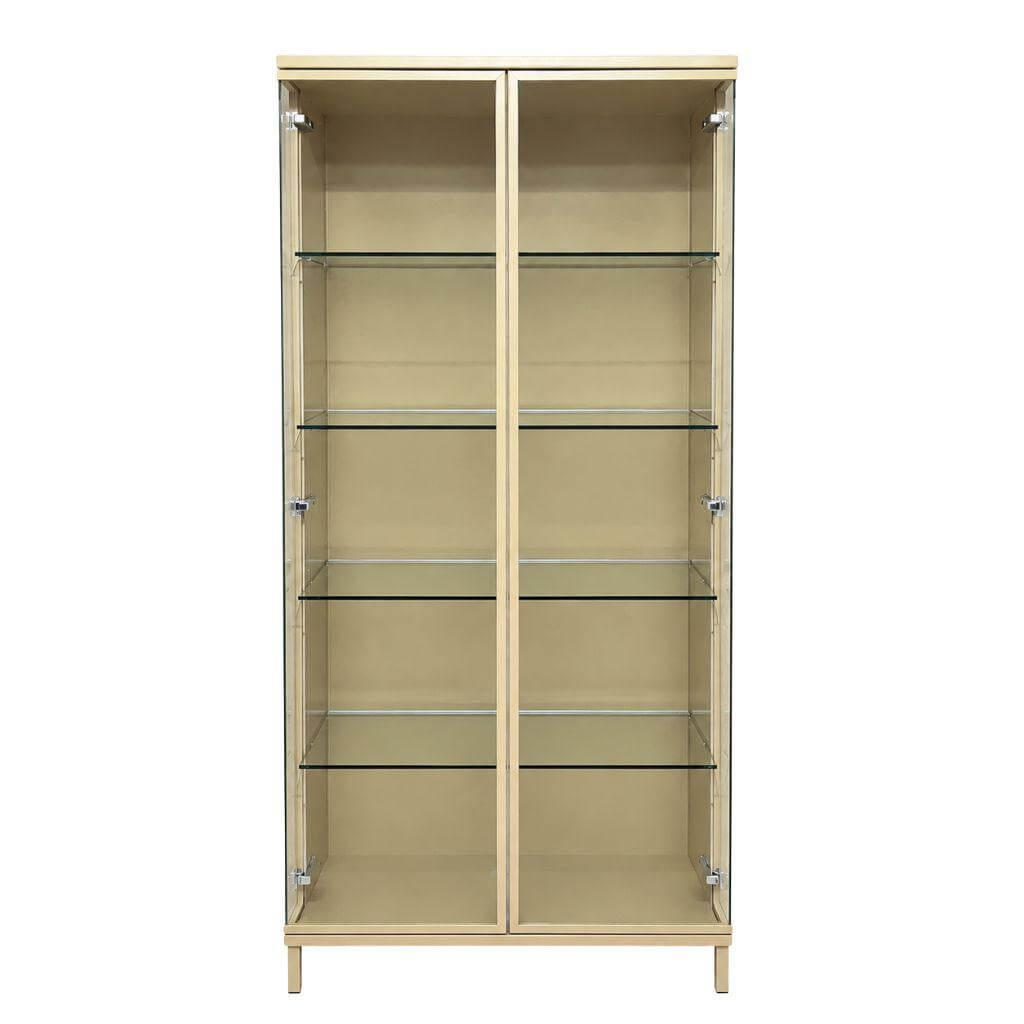 Rietberger Möbelwerke - Vitrinenschrank Opera 89647 Lack Macchiata Beige Mit Beleuchtung - 1