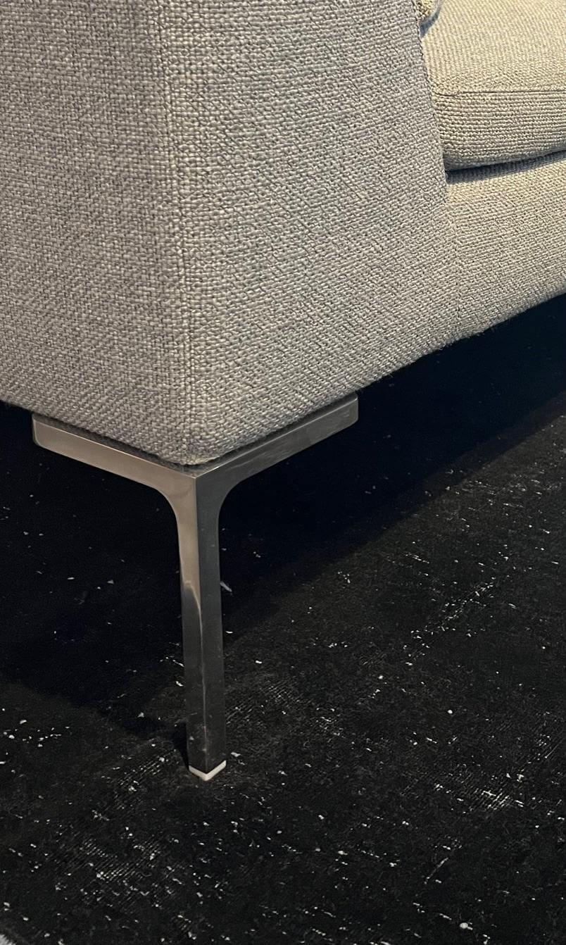 B&B Italia - Ecksofa Charles Large Stoff Cat A 2816251 Astro Grau Mit 9 Kissen - 3