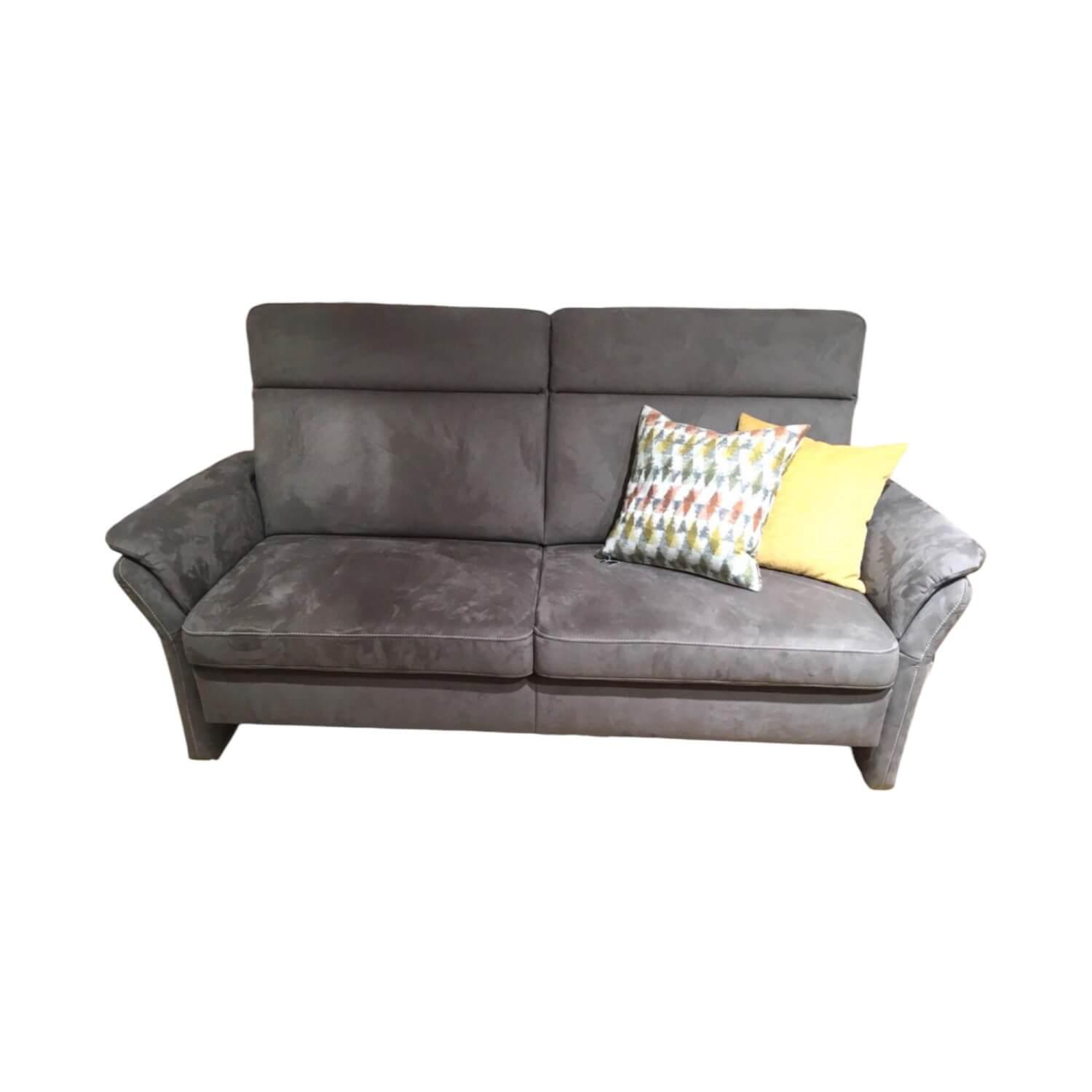 Global - Sofa Arima H SVZ 22 80 M Stoff Torino 7 Schlamm Grau Metallfuß - 1