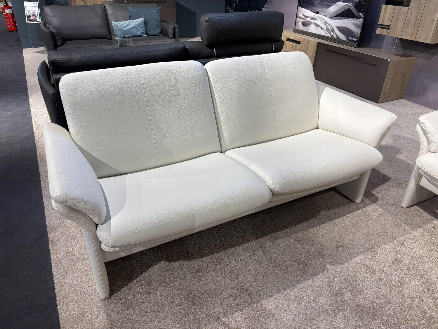 Erpo - Garnitur Chalet Leder 43.990 Weiß mit Relaxfunktion und Hocker - 4