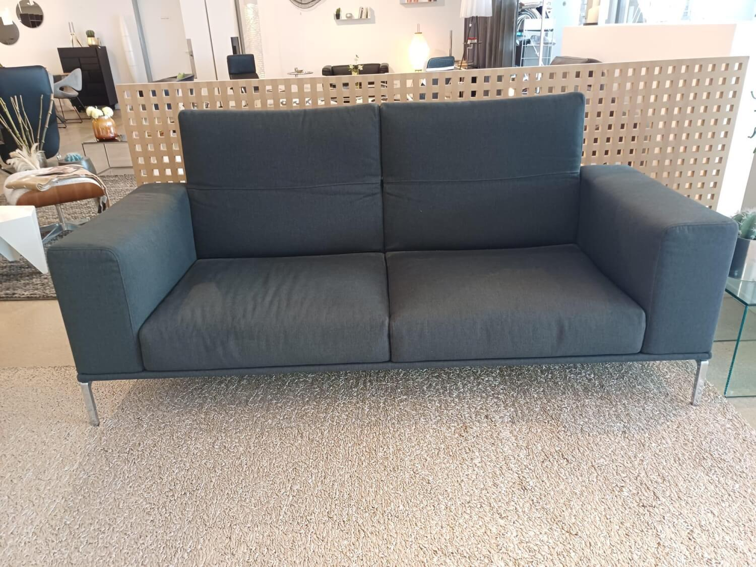 Cassina - Sofa Moov Stoff Panama Grau Gestell Chrom Rückenteile Unabhängig Voneinander Klappbar - 9