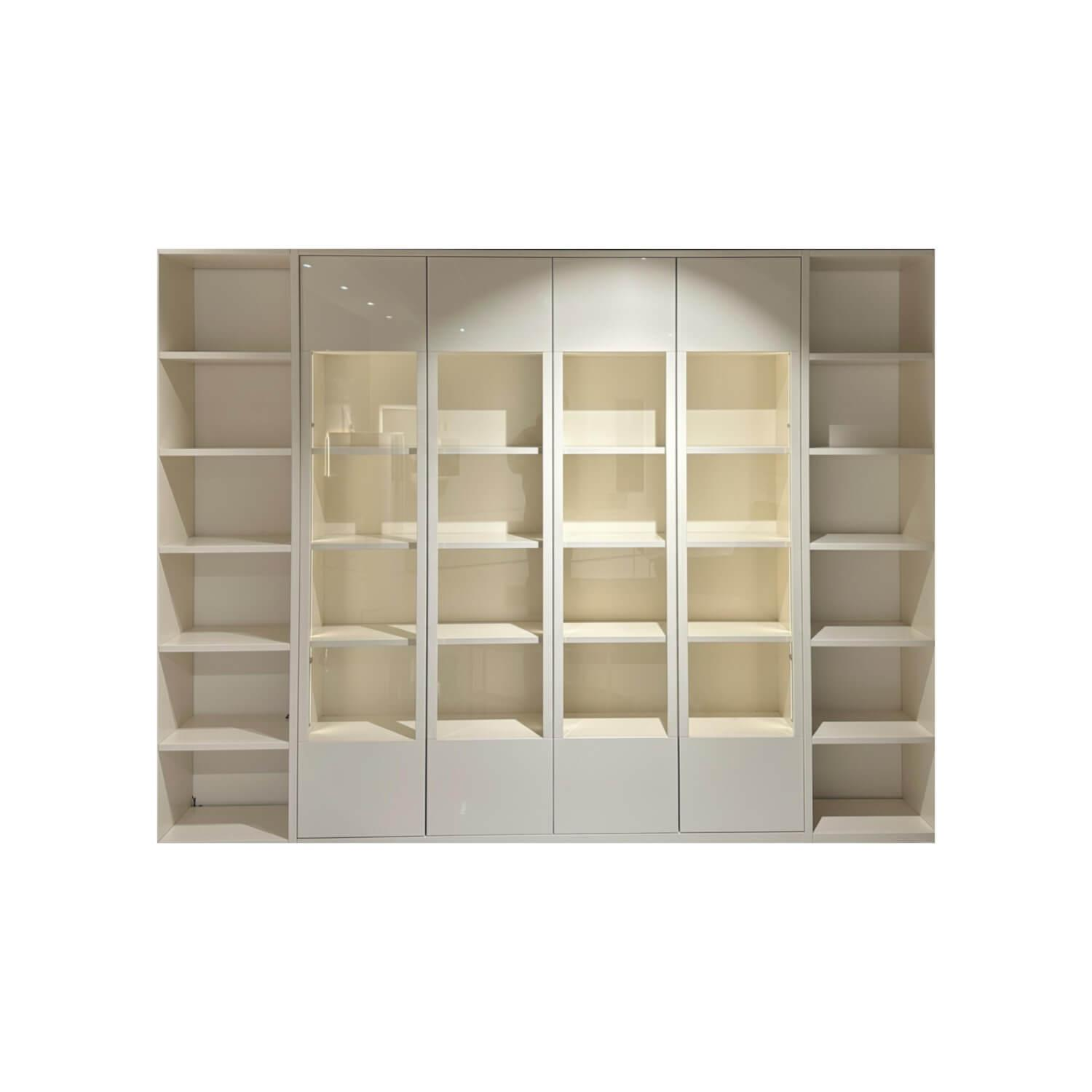 Mondo - Vitrine Diamo 67288 Lack Wollweiß Inklusive Beleuchtung Mit Funklichtschalter - 1