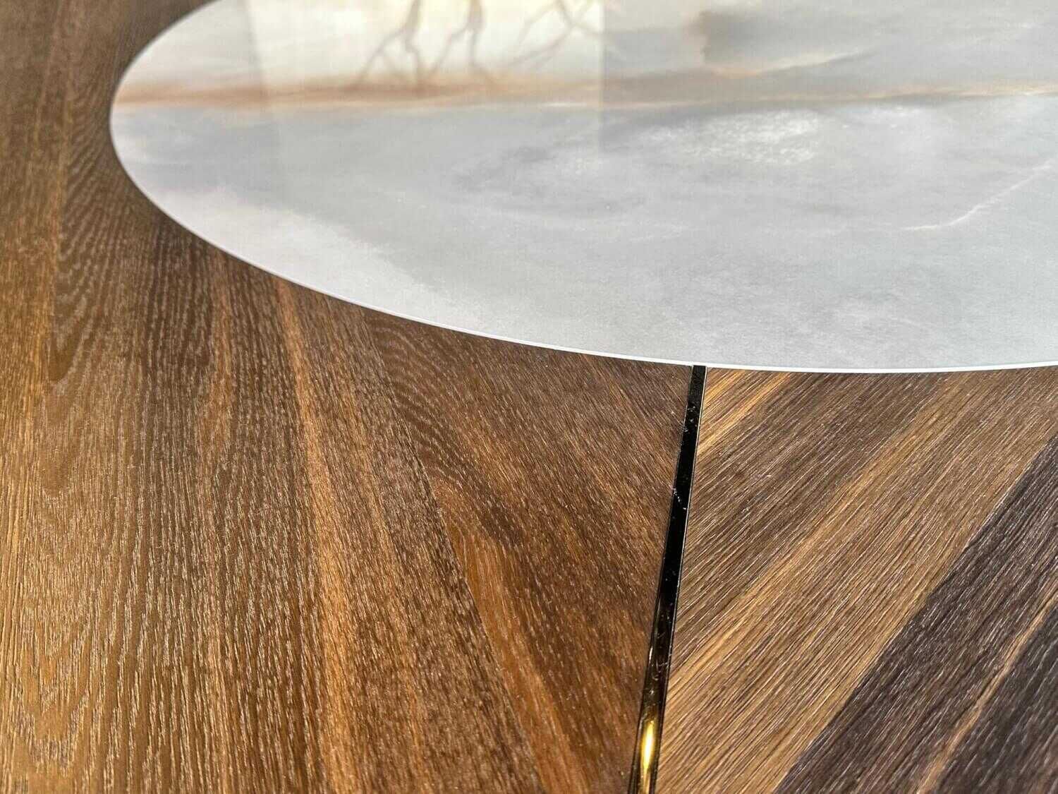 Tisch Soho Keramik Wood Alabastro Verbrannte Eiche R8
