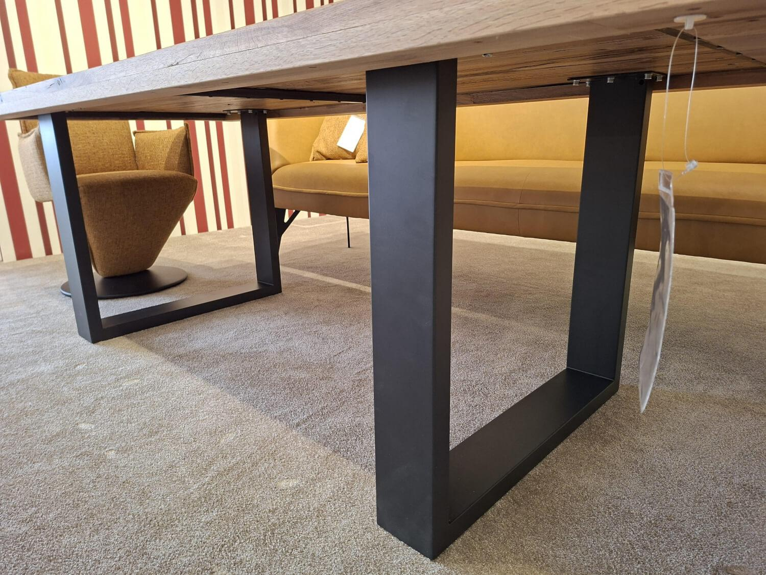 MCA Furniture - Esstisch Castello Wildeiche Lackiert Gestell Stahl Anthrazit - 4