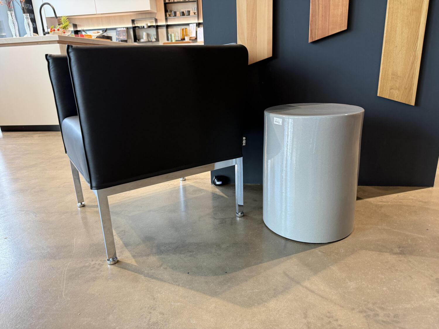 Brühl - Sessel Randolph Leder La Plume 5663 0099 Anthrazit - 6