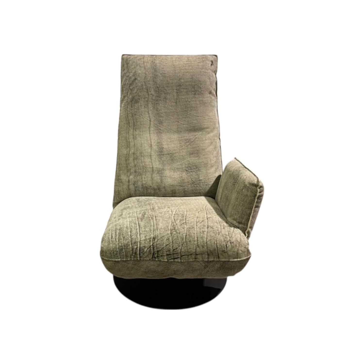 Bullfrog - Relaxsessel Baboo Leder China White 2440 40 Grün Grau Gestell Rund Schwarz Matt Inklusive Akku - 1