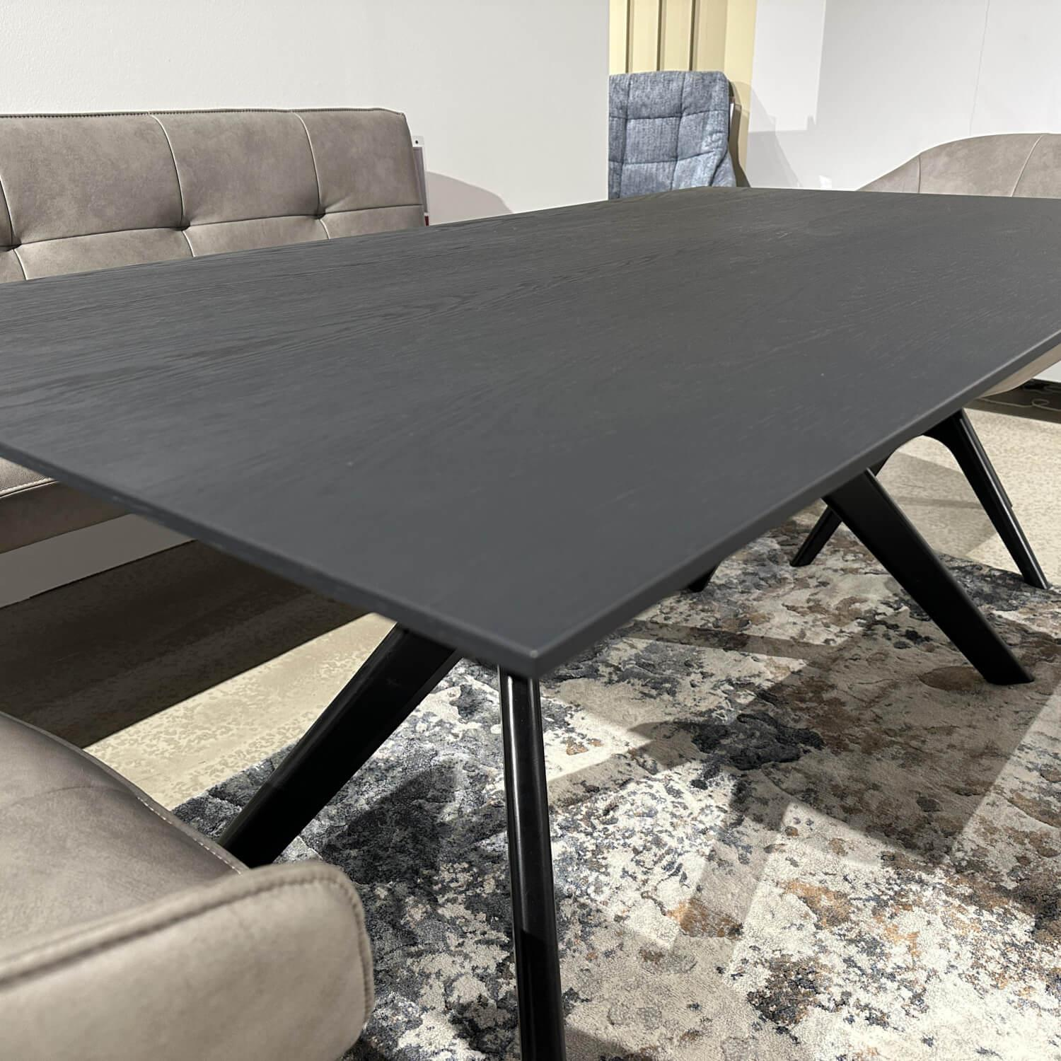 JOOP! - Essgruppe Tisch Buche Platte Anthrazit Gestell Schwarz Bank Und Stühle Leder K-Elegant Grau 27 Gestell Buche Schwarz Und Gestell Anthrazit - 2