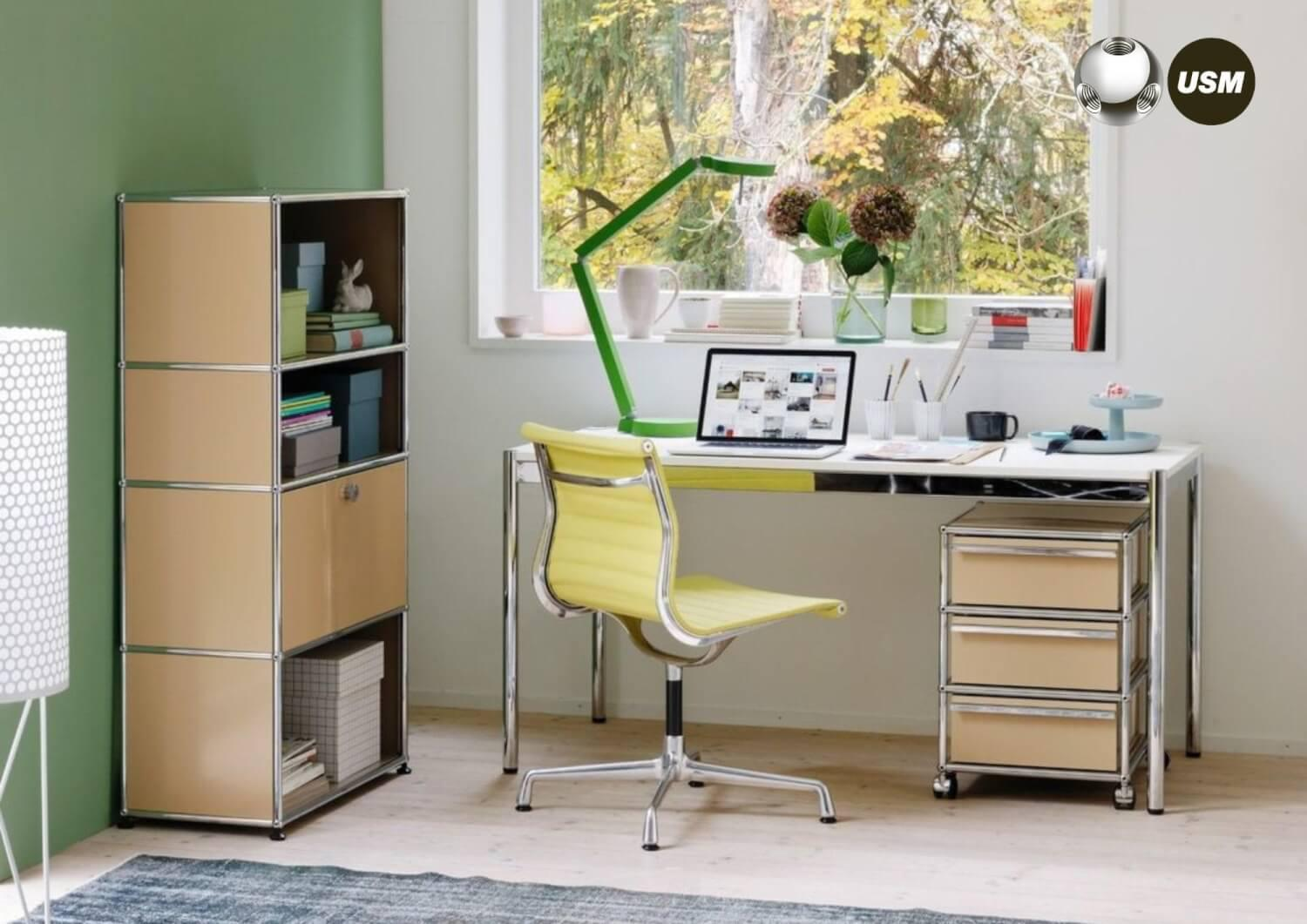 USM Haller - Tisch Kunstharz Perlgrau 175x75 in Kooperation mit designfunktion - 10