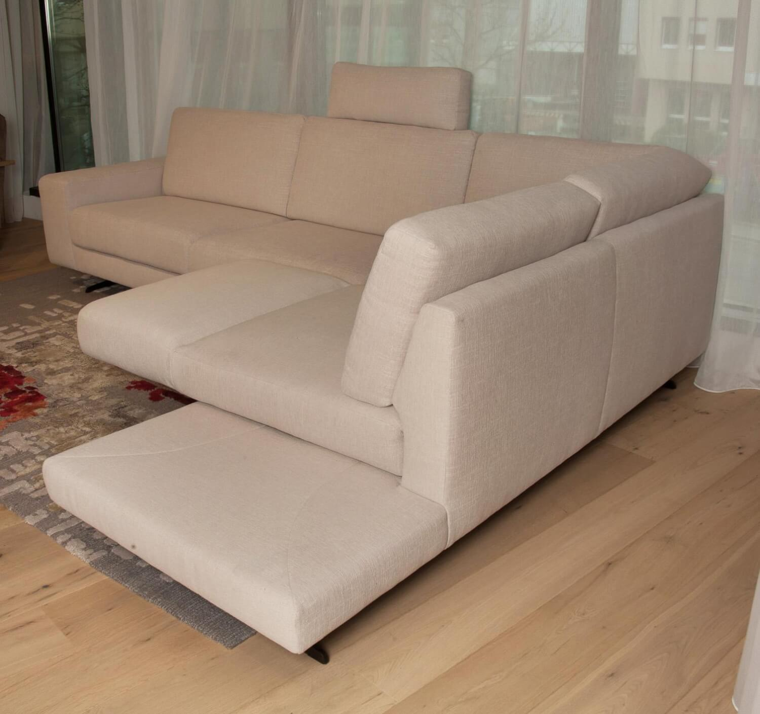 Koinor - Ecksofa Upgrade Bezug Stoff 13 Aqua Clean 17 Schwertkufe Schwarz Matt - 2