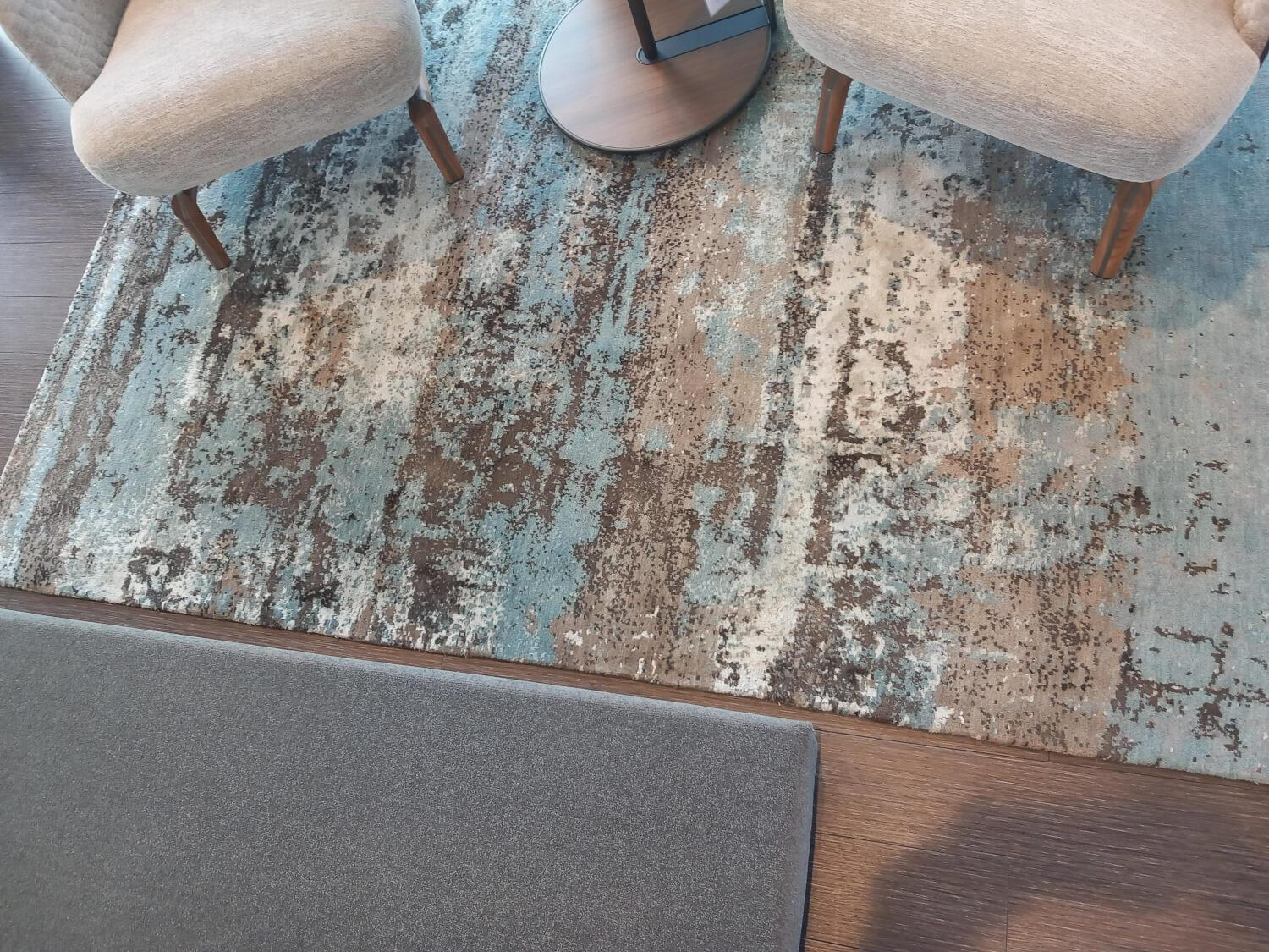 Dadicos - Teppich 248x168 Indien Textil Blau Beige - 2