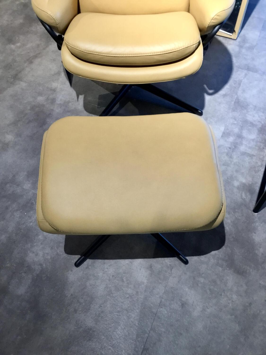 Stressless - Relaxsessel Rome Leder Cori 091 079 Grey Braun Gestell Cross Aluminium Mattschwarz Inklusive Hocker - 3