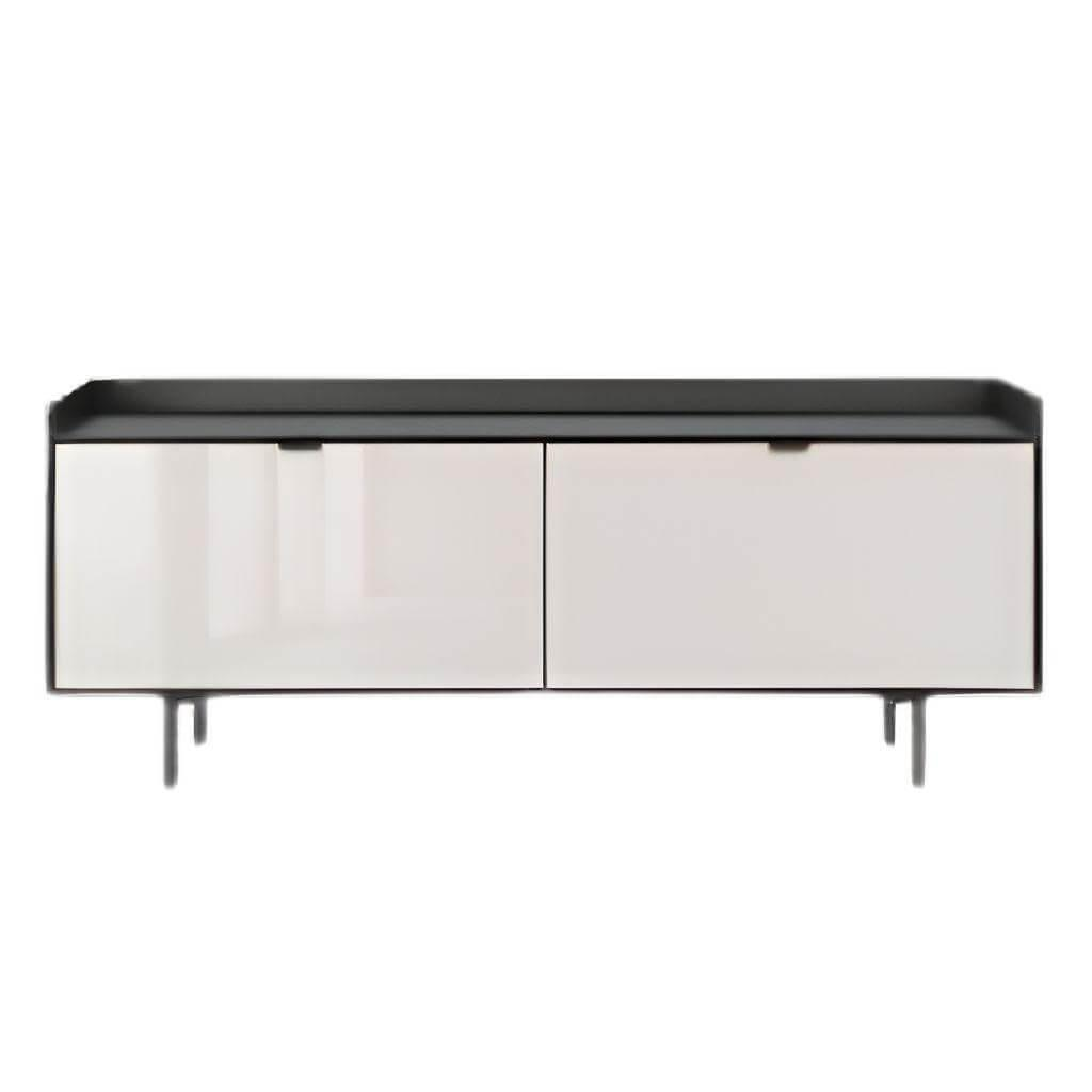 Minotti - Sideboard Darren Dining Farbe Sand Struktur Eschefurnier Korpus Aluminium Farbe Malz Mit Füßen - 1
