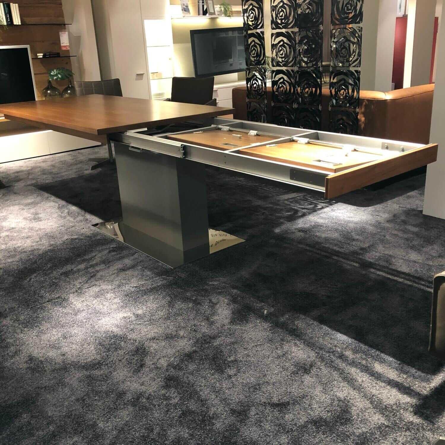 Mondo - Esstisch Mondo Artist Platte Nussbaum Nova mit Klappeinlage - 6