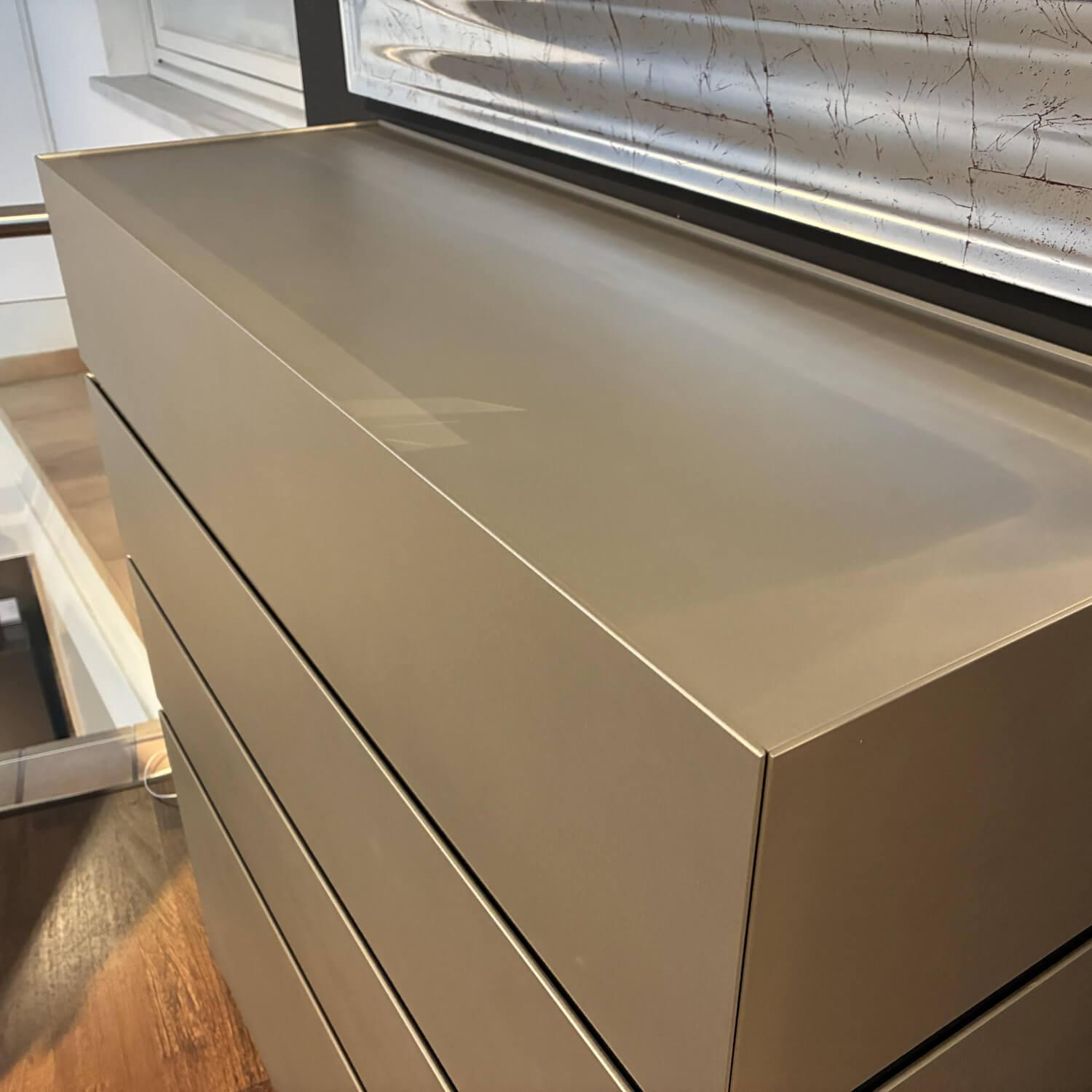 Interlübke - Kommode Cube Bold Lack M11 Silbergrau Metallic Mit Schubkästen - 4