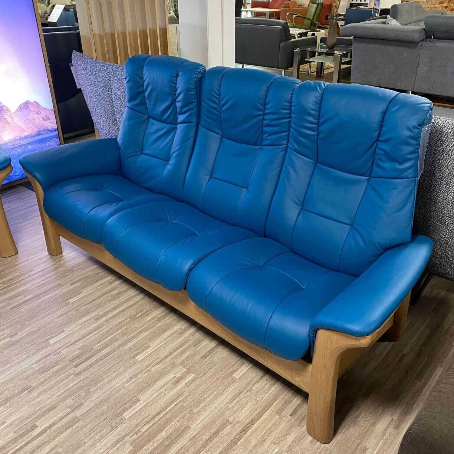 Garnitur Stressless Sofa mit Sessel Windsor Paloma Crystal Blue