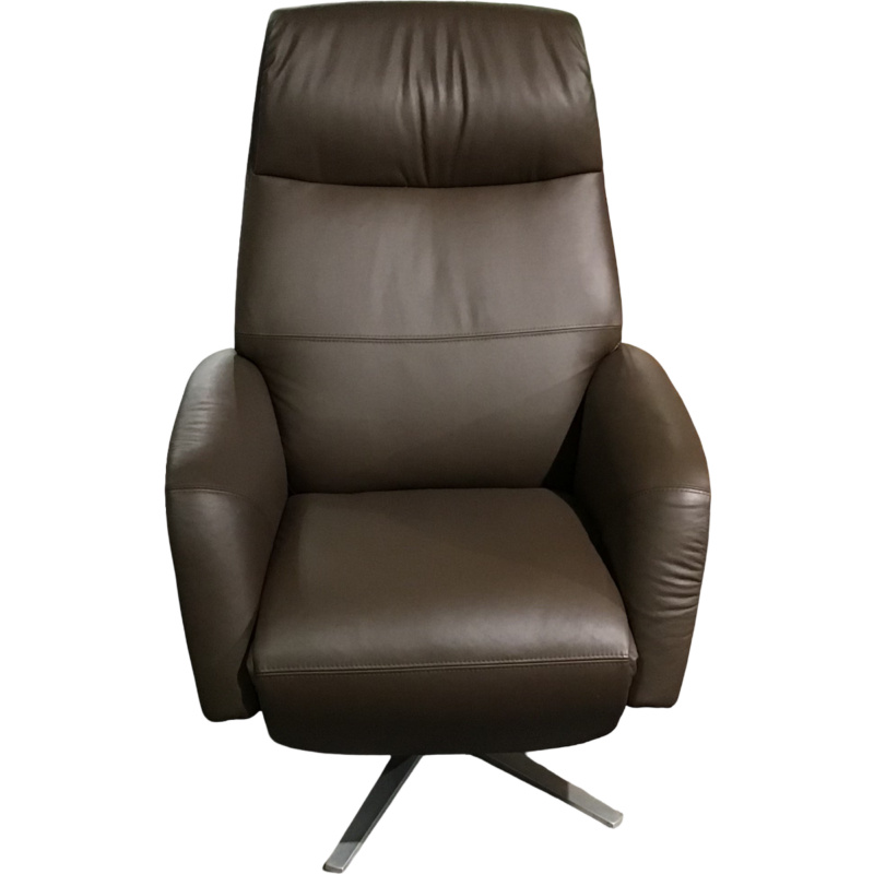 Stressless - Drehsessel Scott Sirius Leder Paloma 094 Chestnut 88 Braun Gestell Aluminium - 1