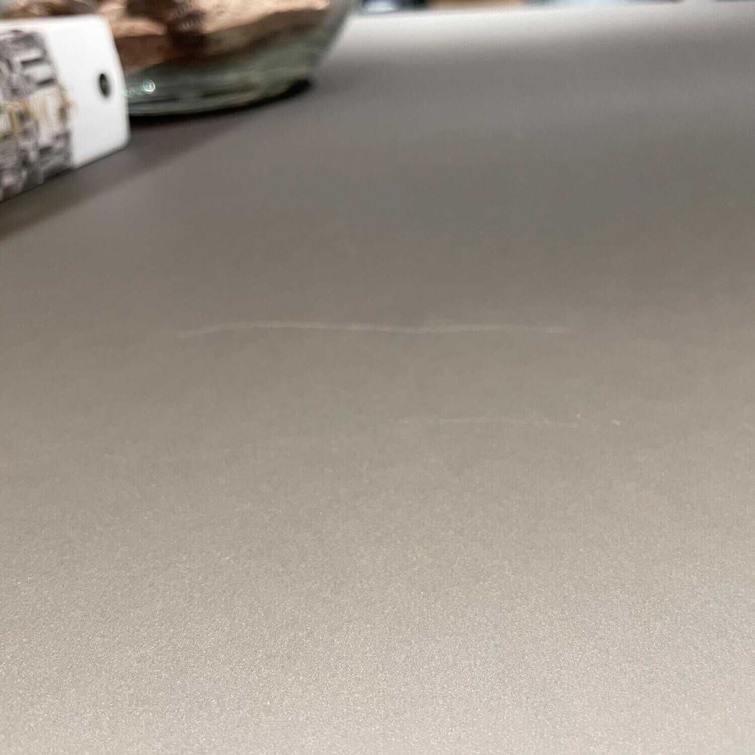 Esstisch Porto Gestell Eiche Massive Anthrazit lackiert Linoleum Grau mit 4 Armlehnstuhl Jaro Stoff