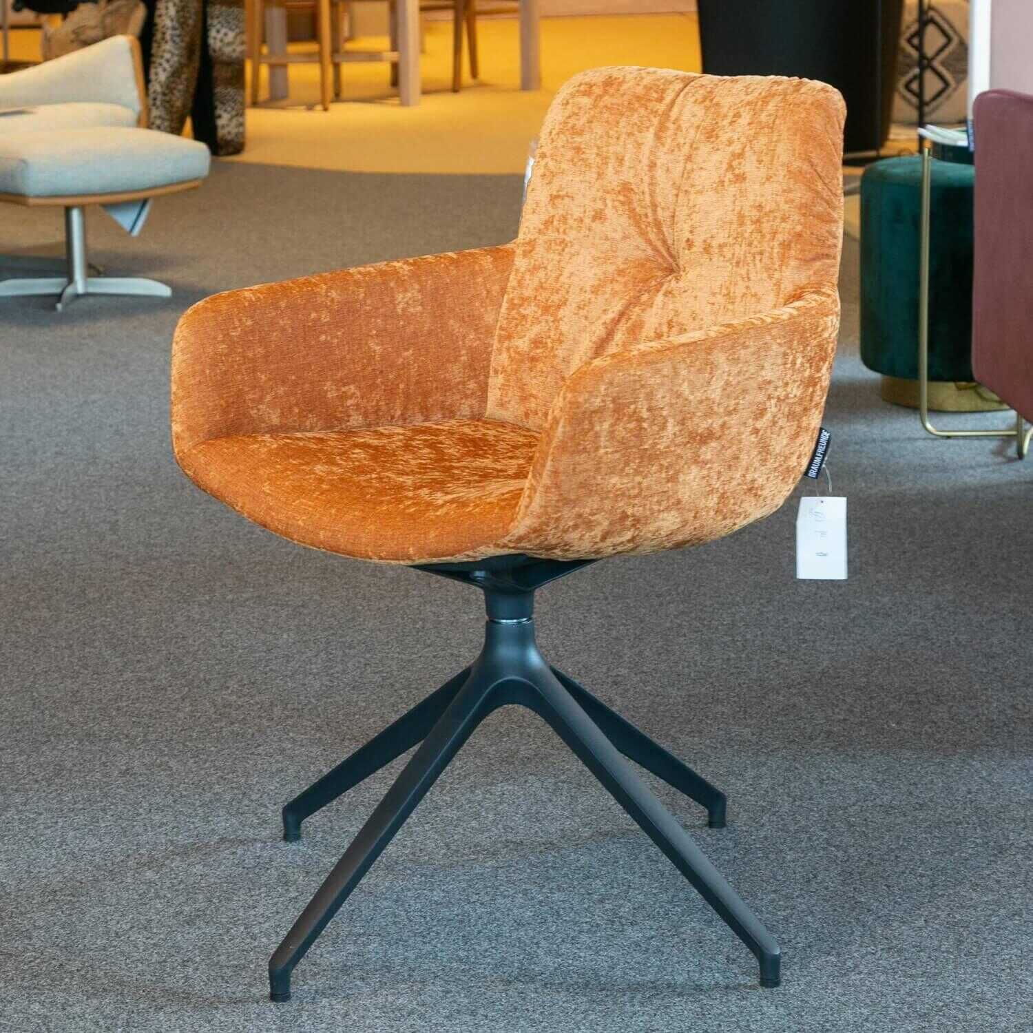 Tiado - 6-er Stuhlgruppe CRF Pelle Stoff Oxford Gelb Stoff Oxford Kupfer - 3