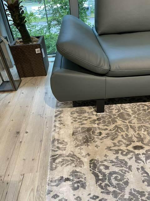 Activineo - Ecksofa Bergamo Leder W2 Opal Grün Gestell Schwarz - 3