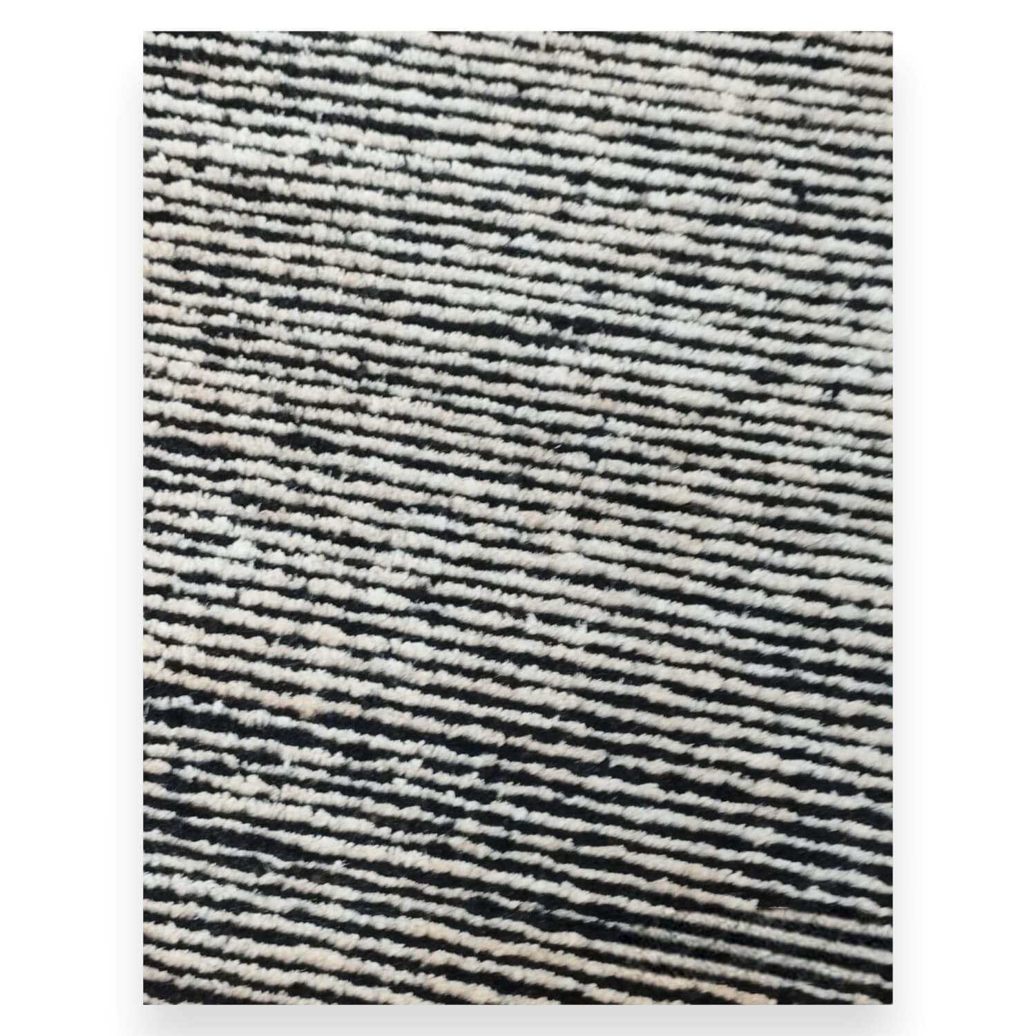 Domaniecki - Teppich Naturitas Pur 100 Cut&Cut NYC Black Handgeknüpft In Schwarz-Weiß - 1